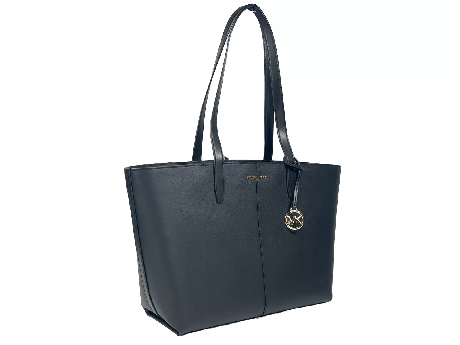 Michael Kors Women's Medium Zip Top Tote Carryall Bag Black