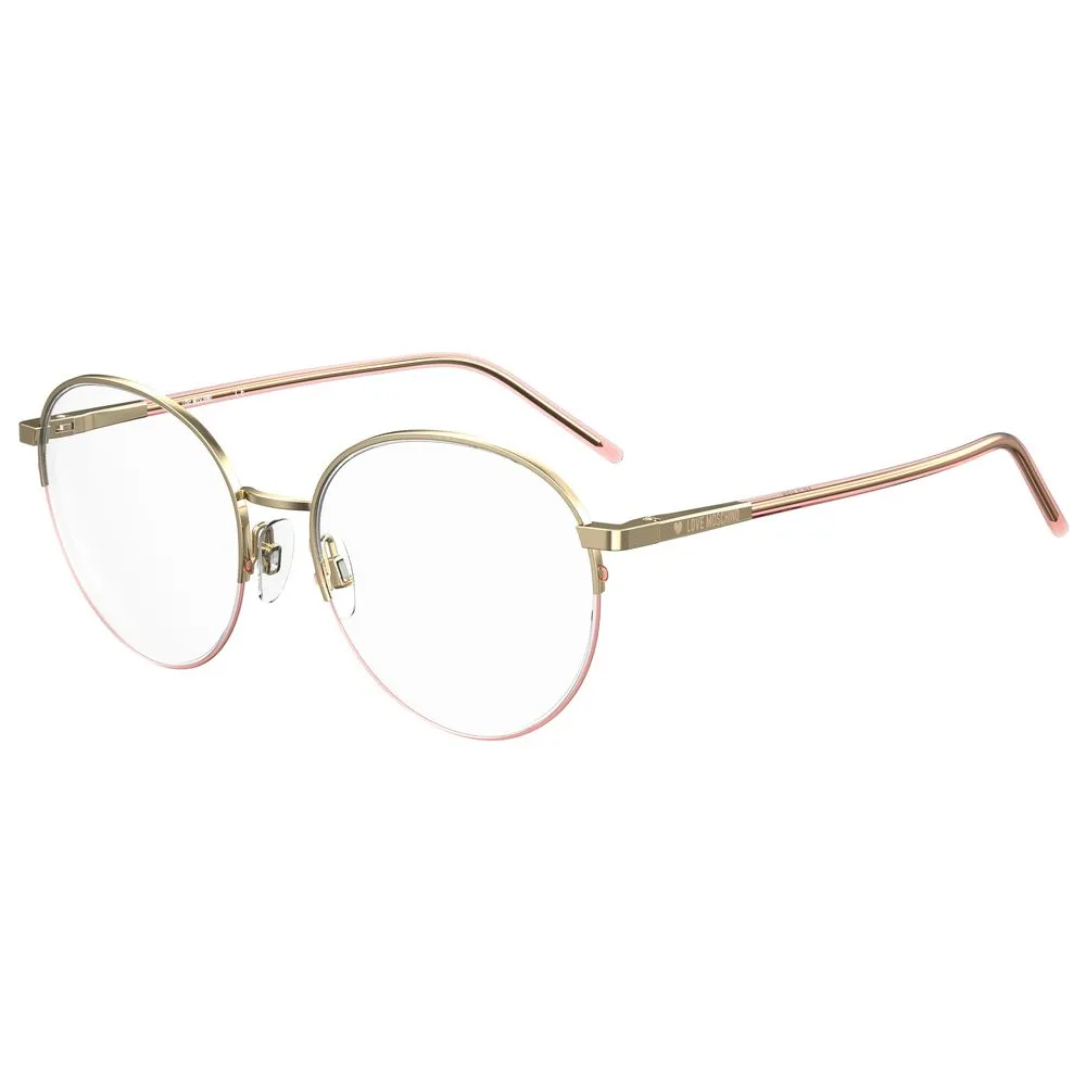 Love Moschino Women's Rose Gold Metal Frames