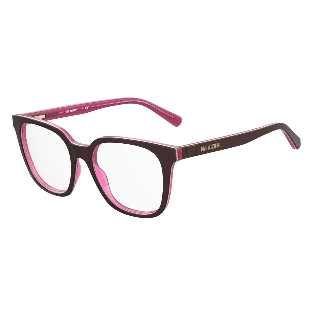 Love Moschino Women's Burgundy Acetate Frames
