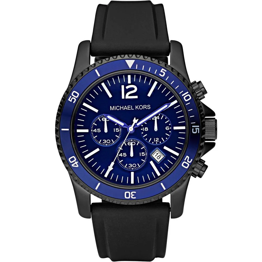 Michael Kors Men's Black Gum Watch