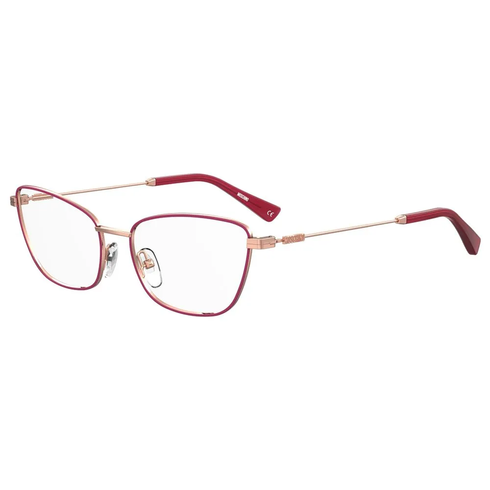 Moschino Women's Burgundy Metal Frames