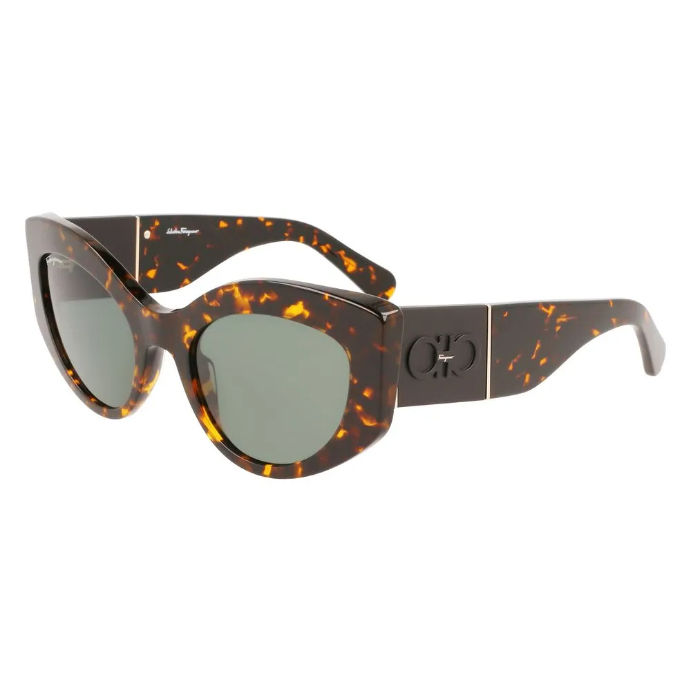 Salvatore Ferragamo Women's Brown Acetate Sunglasses