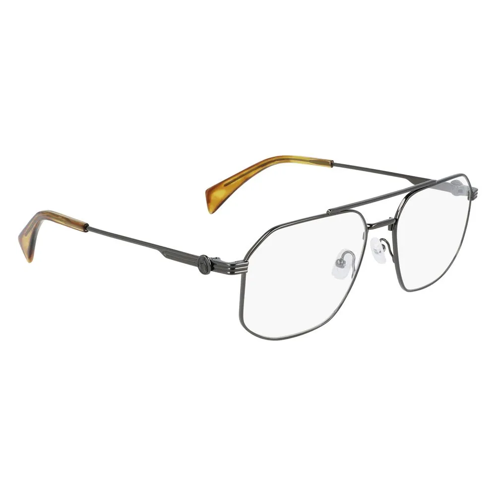 Lanvin Men's Gray Metal Frames