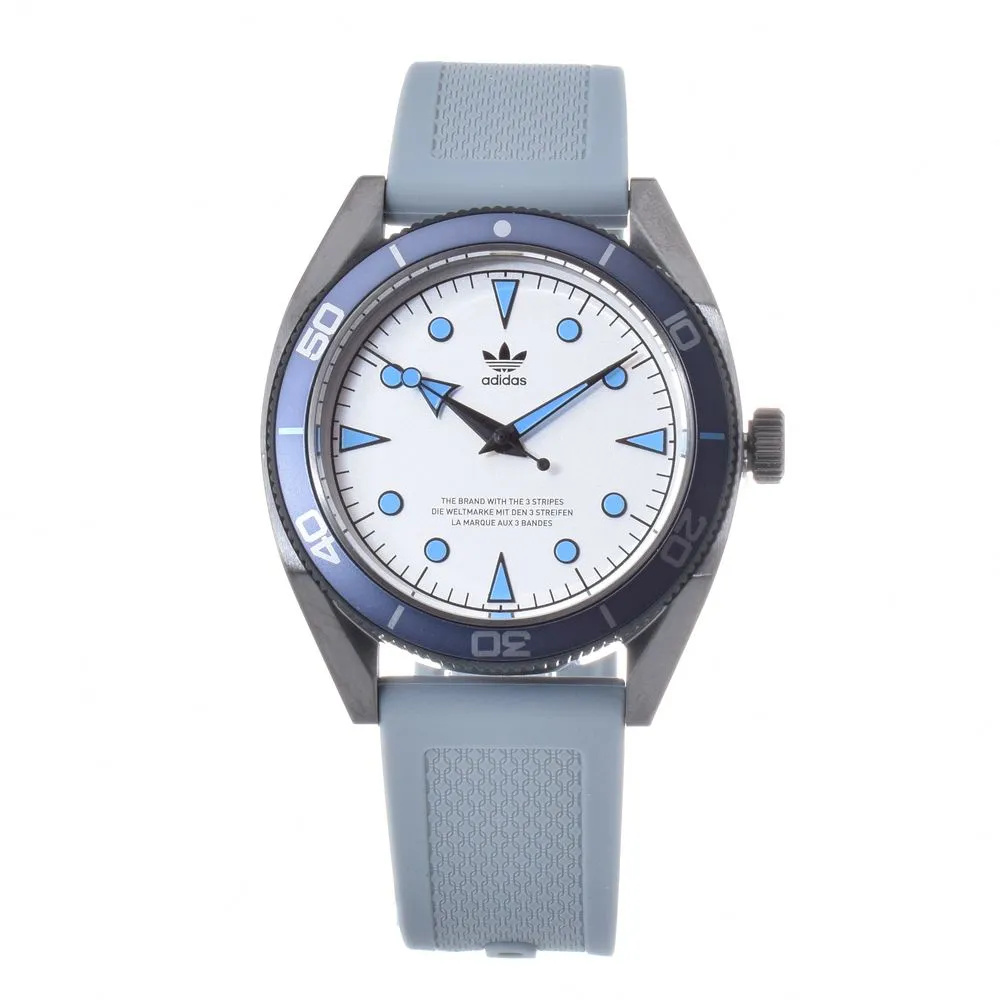 Adidas Men's Gray Silicone Watch