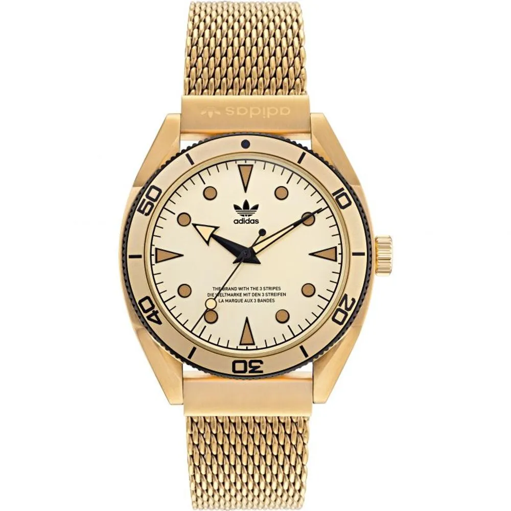 Adidas Men's Gold Stainless Steel Watch