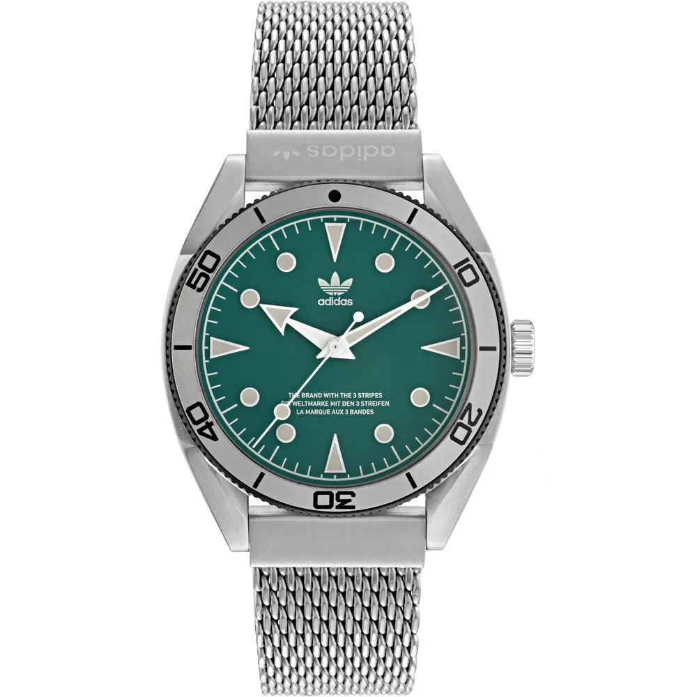 Adidas Women's Gray Stainless Steel Stainless Steel Watch