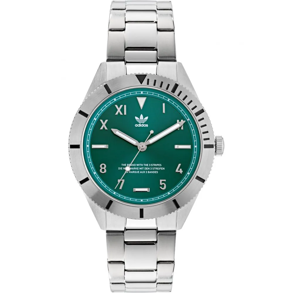 Adidas Men's Gray Stainless Steel Stainless Steel Watch