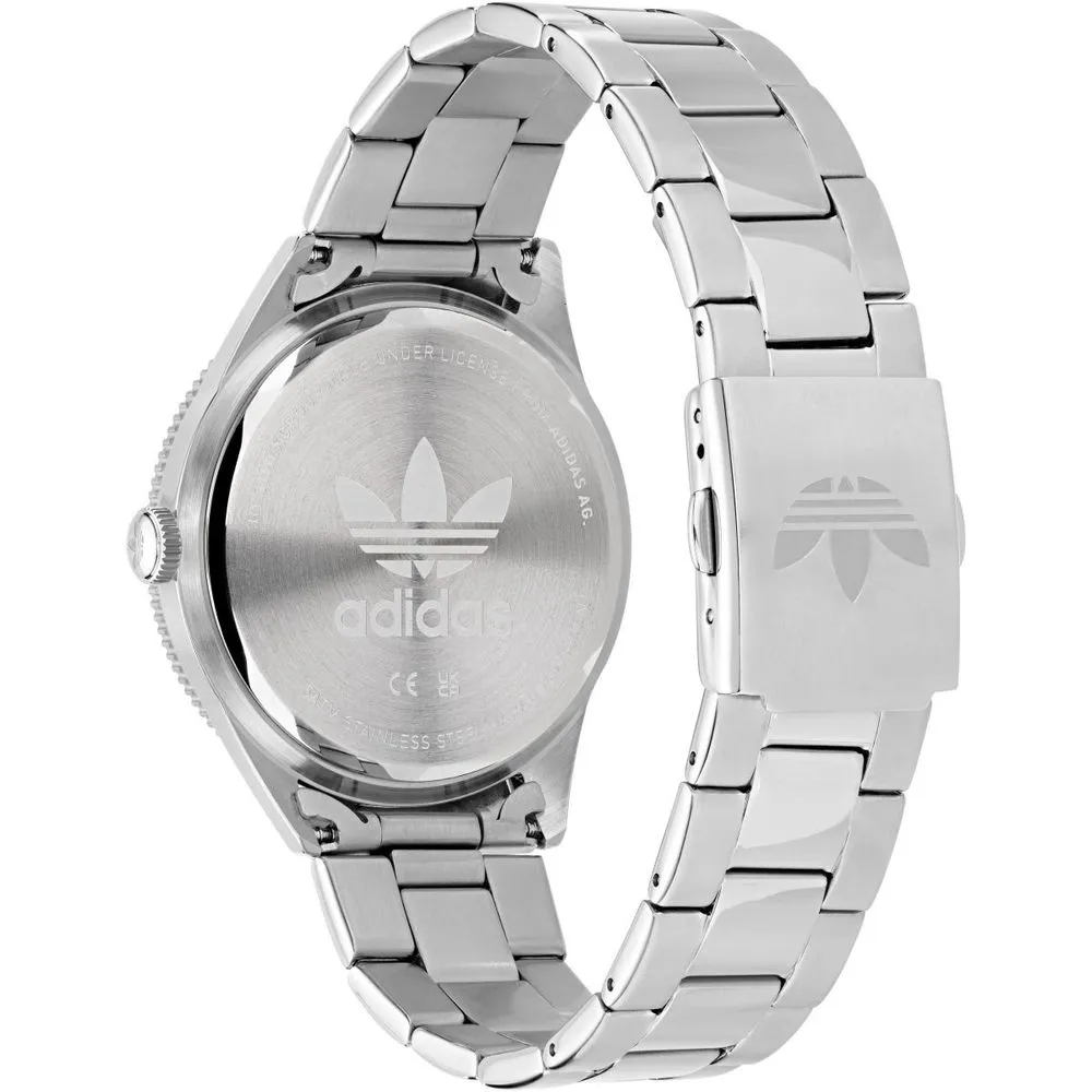 Adidas Men's Gray Stainless Steel Stainless Steel Watch