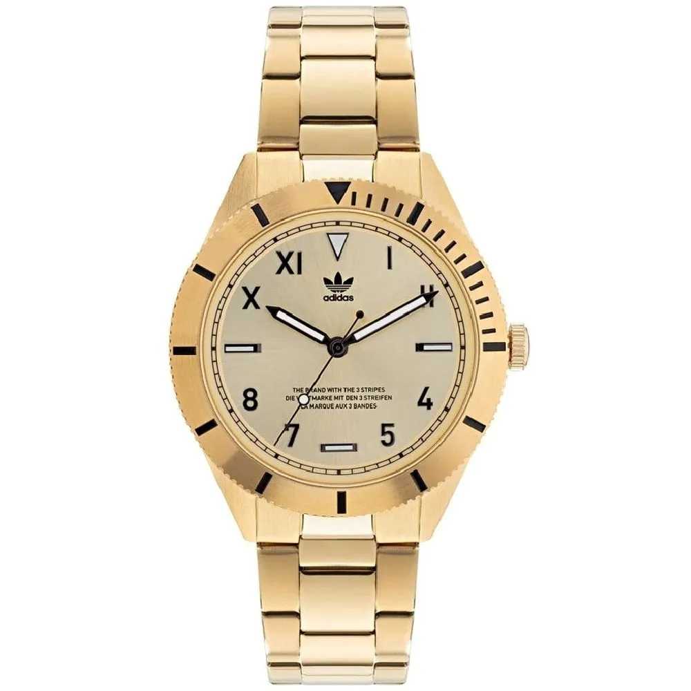 Adidas Men's Gold Stainless Steel Stainless Steel Watch