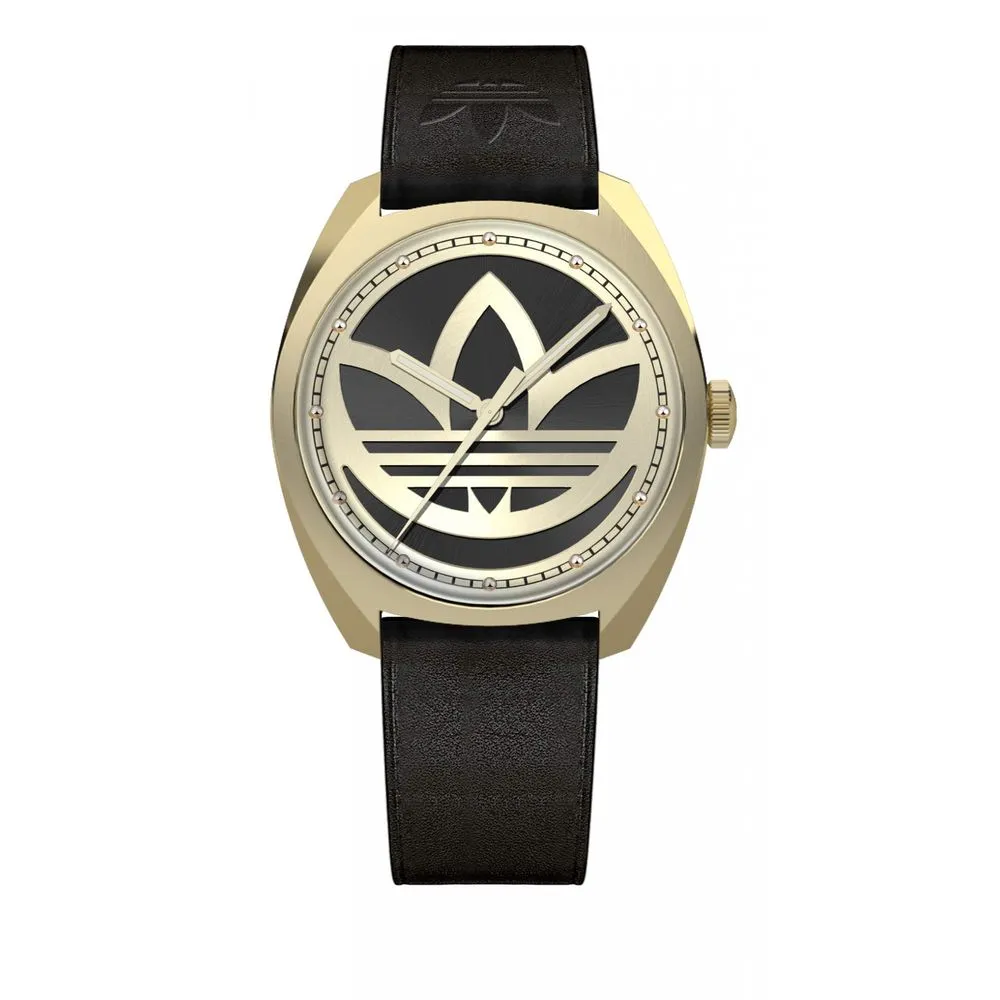 Adidas Women's Black Leather Watch
