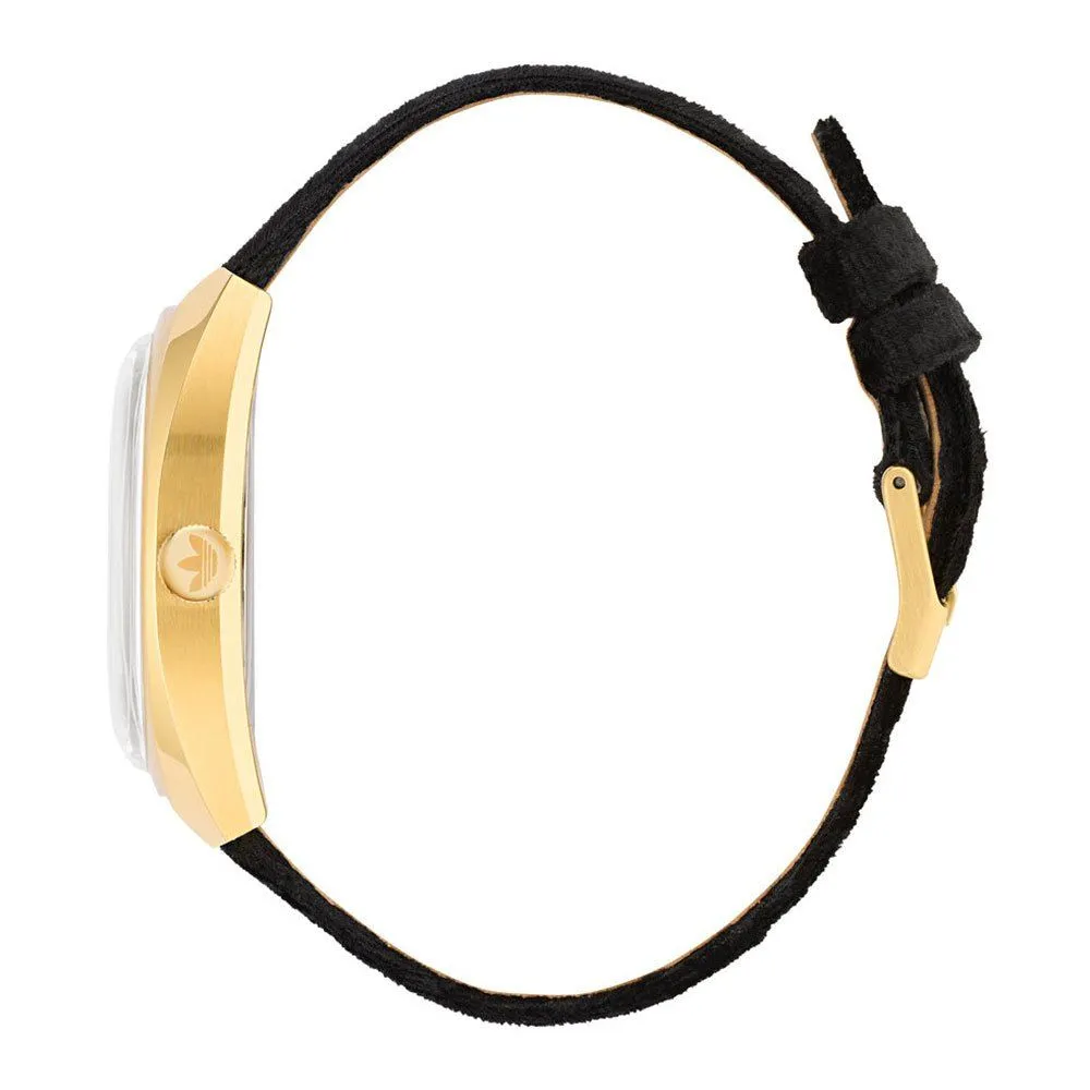 Adidas Women's Black Leather Watch