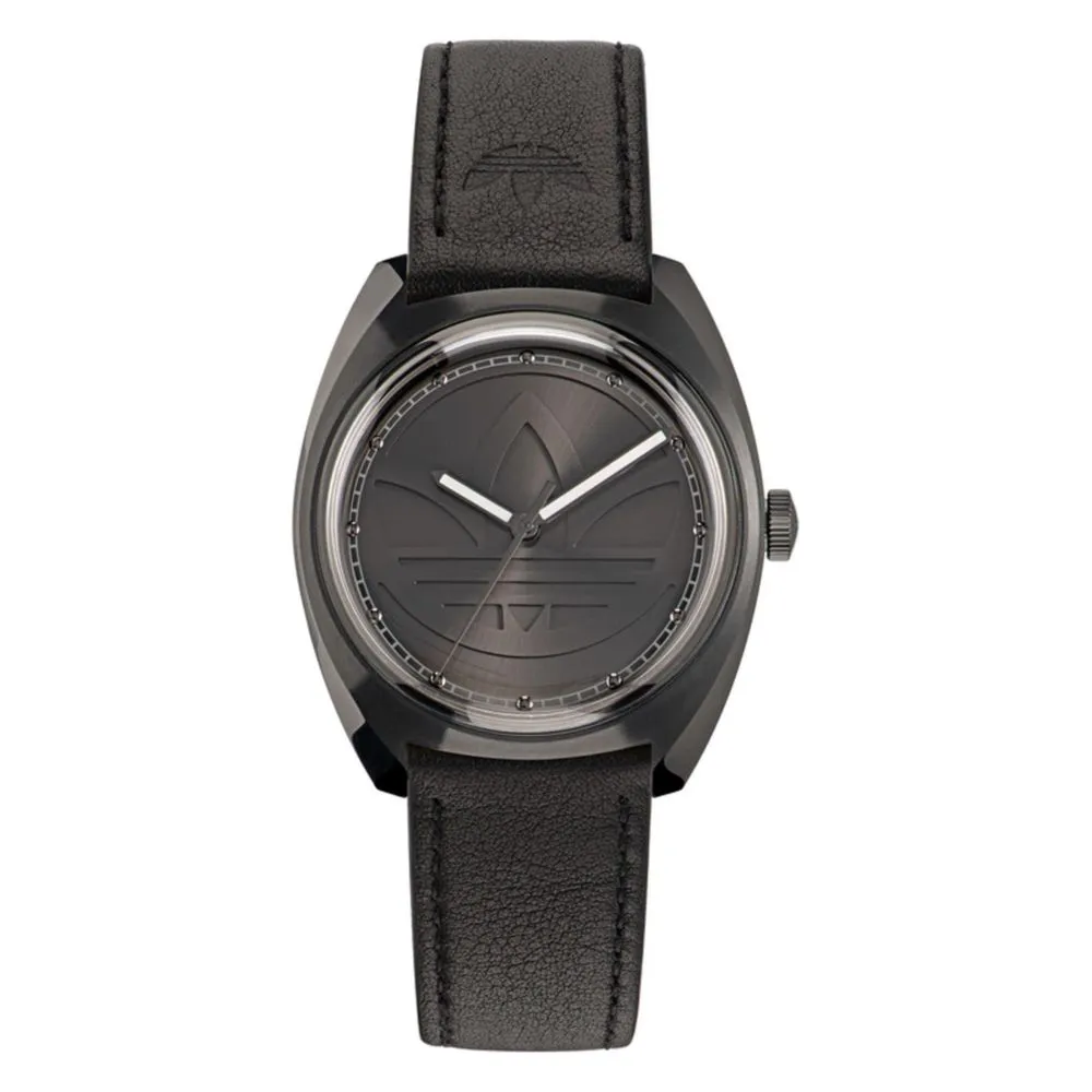 Adidas Women's Black Leather Watch
