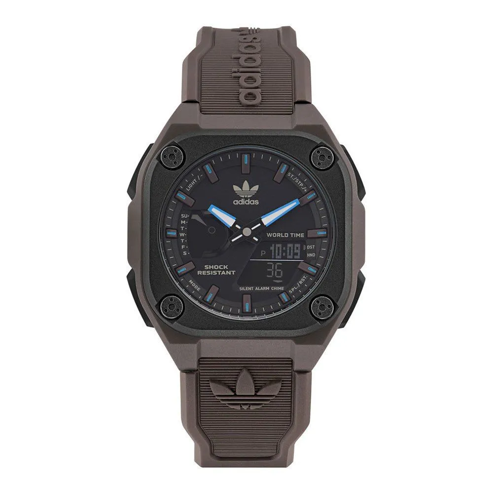 Adidas Men's Brown Silicone Watch