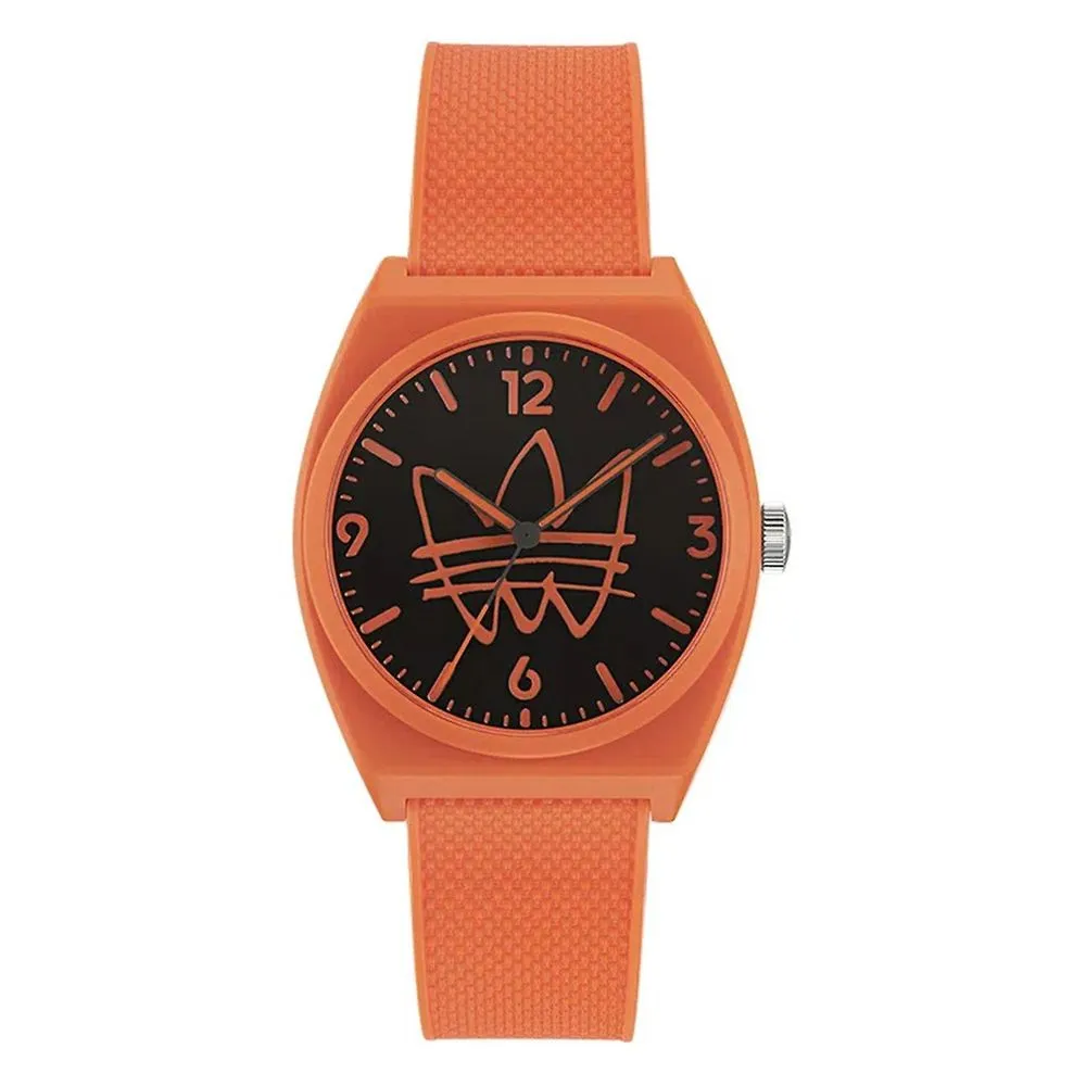 Adidas Women's Orange Silicone Watch