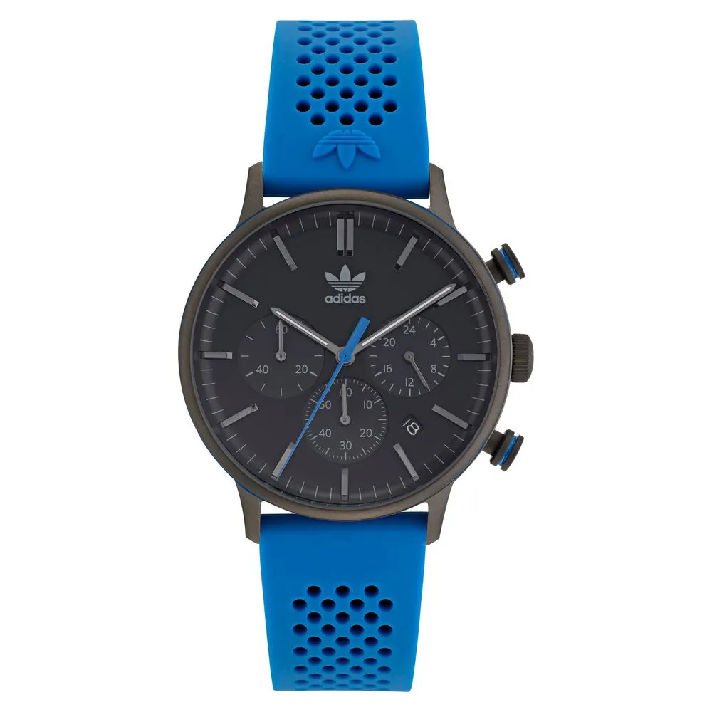 Adidas Men's Blue Rubber Watch