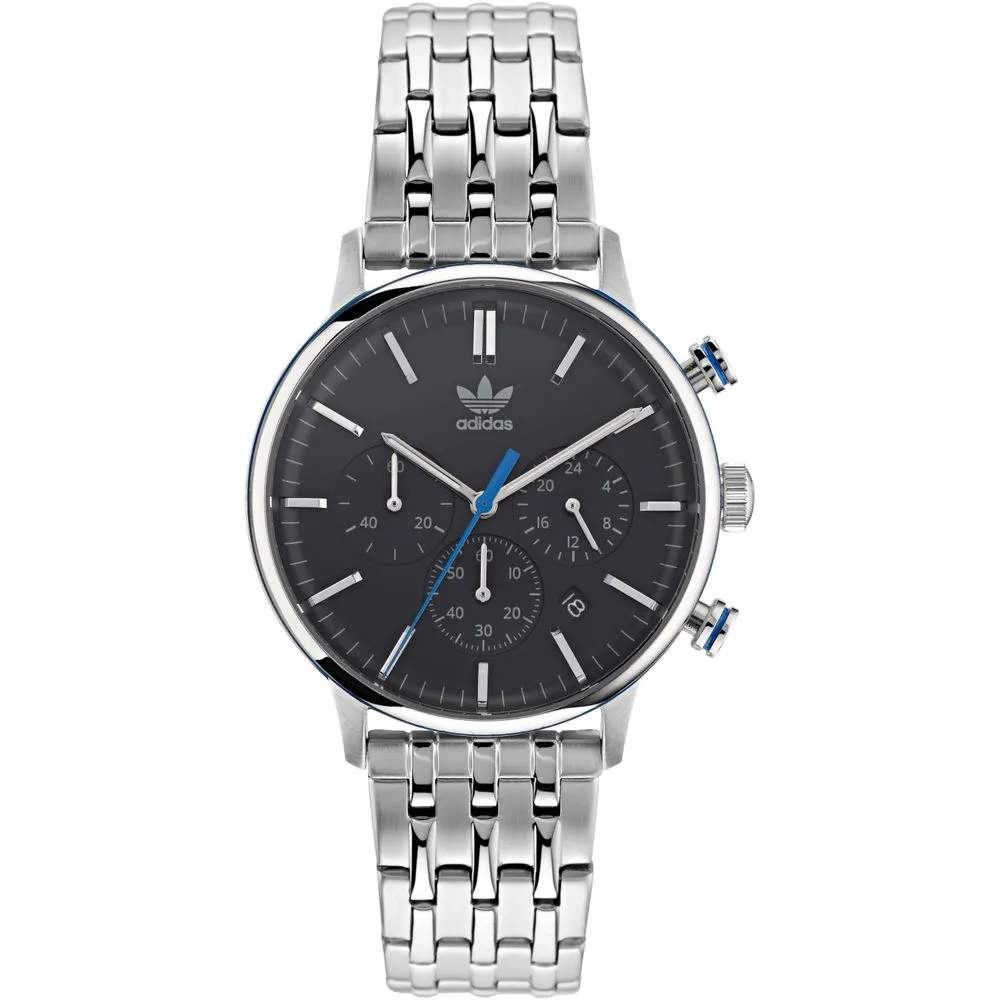 Adidas Men's Gray Stainless Steel Stainless Steel Watch