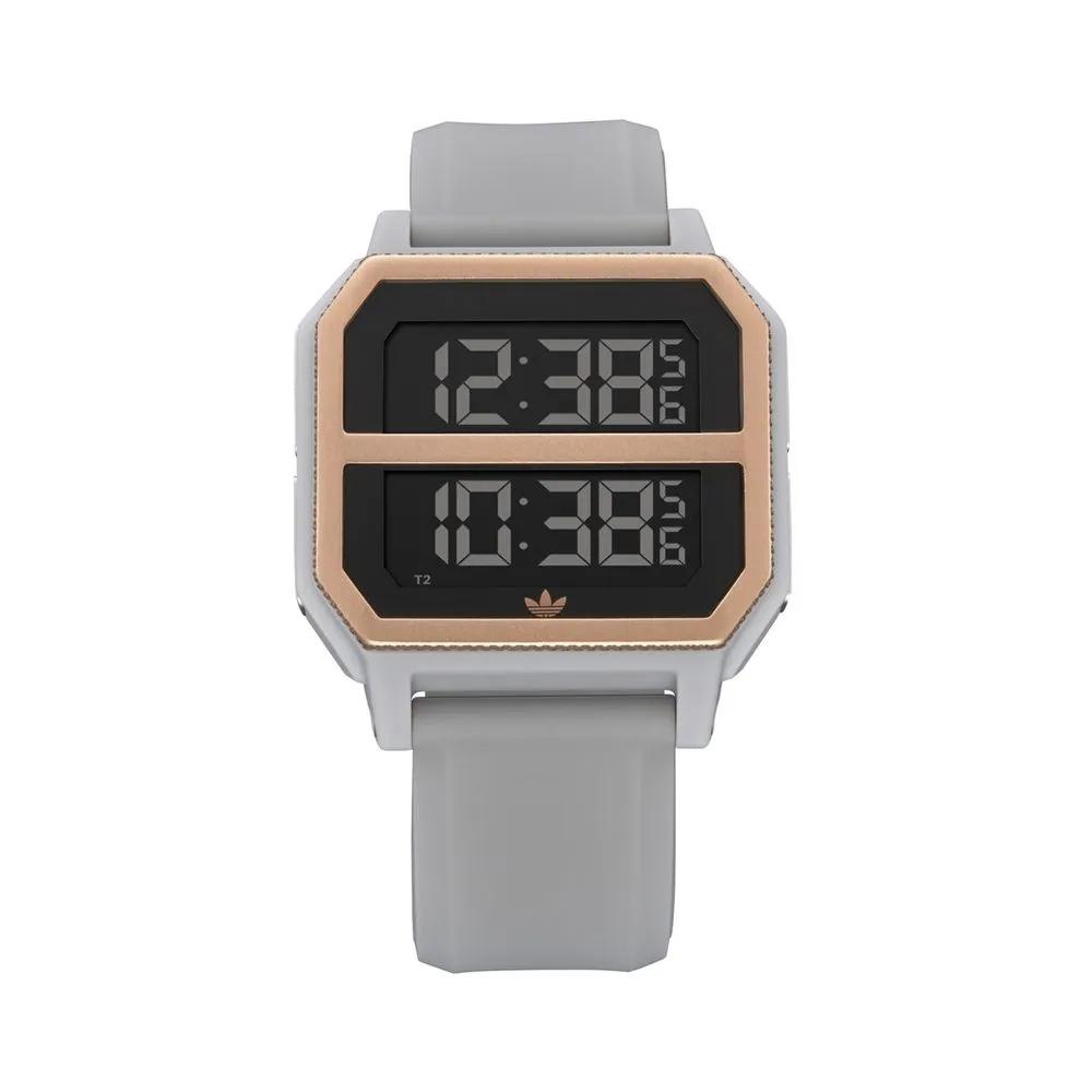 Adidas Men's Gray Silicone Watch