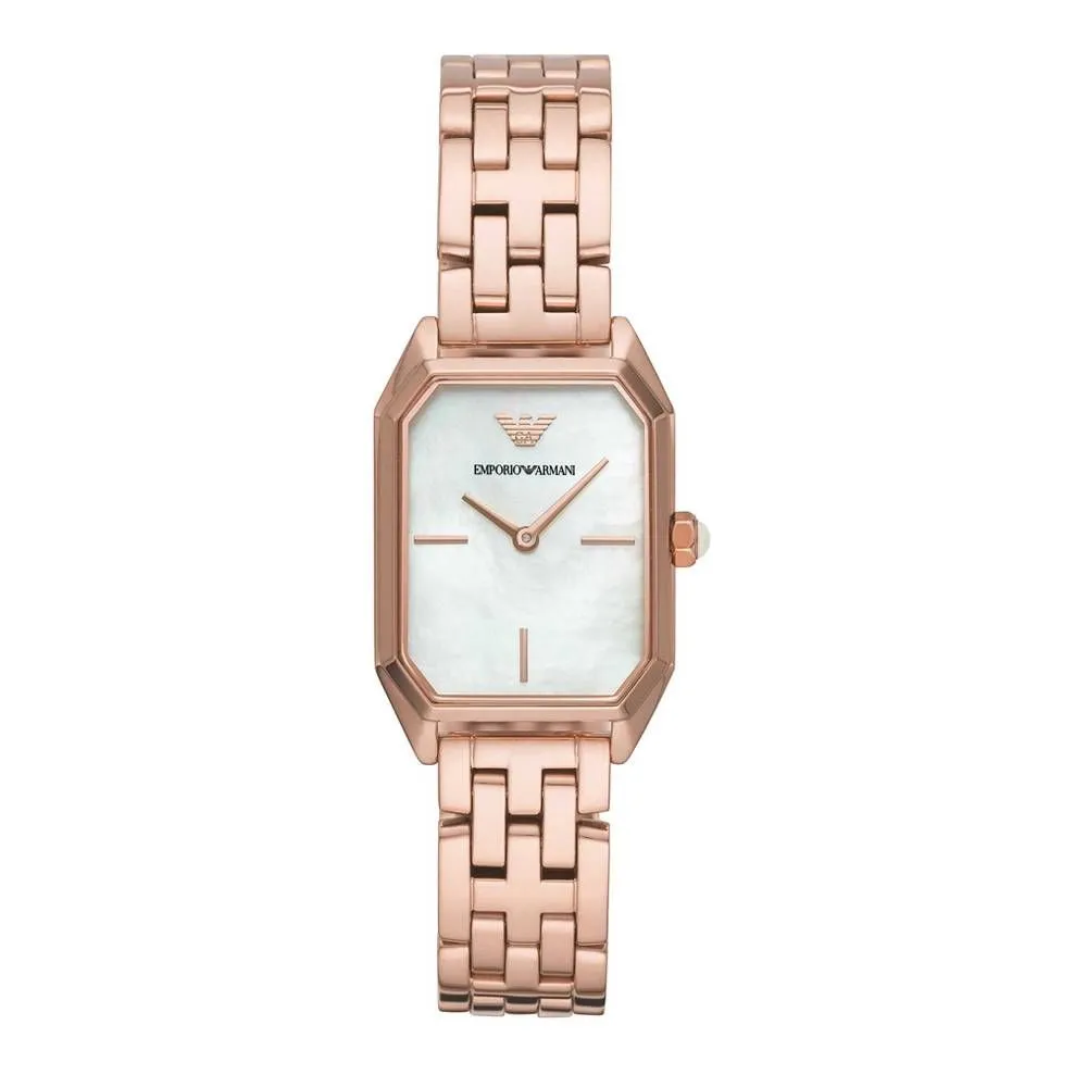 Armani Women's Rose Gold Stainless Steel Watch