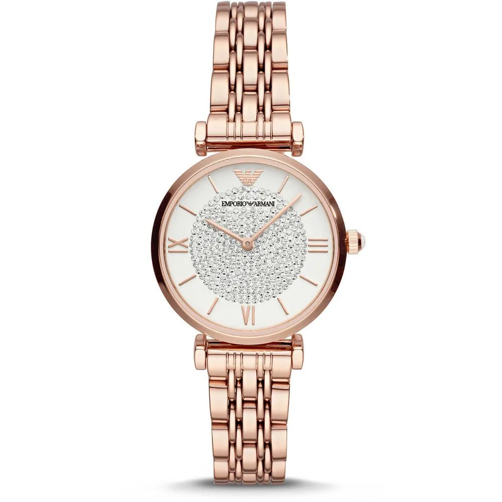Armani Women's Gold Stainless Steel Stainless Steel Watch