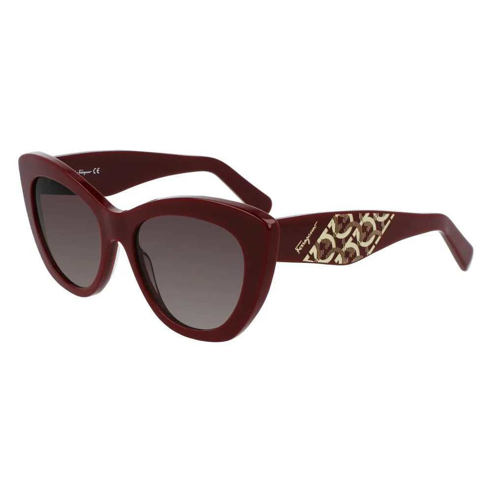 Salvatore Ferragamo Women's Bordeaux Acetate Sunglasses