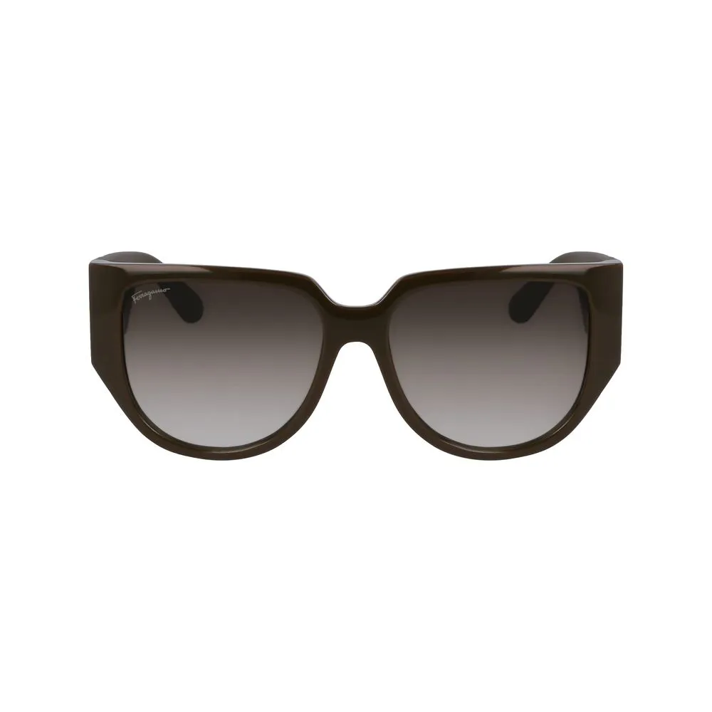 Ferragamo Women's Green Bio Injected Sunglasses