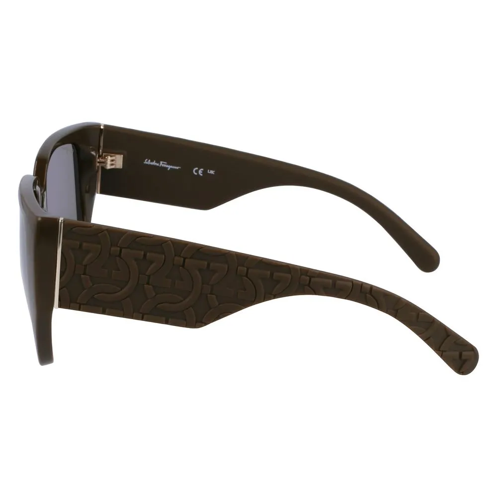 Ferragamo Women's Green Bio Injected Sunglasses