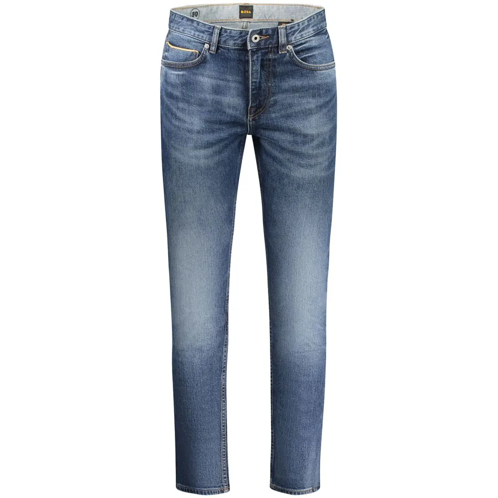 Hugo Boss Blue Cotton Men SlimFit Jean