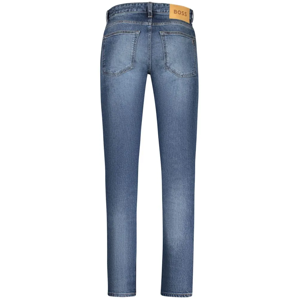 Hugo Boss Blue Cotton Men SlimFit Jean