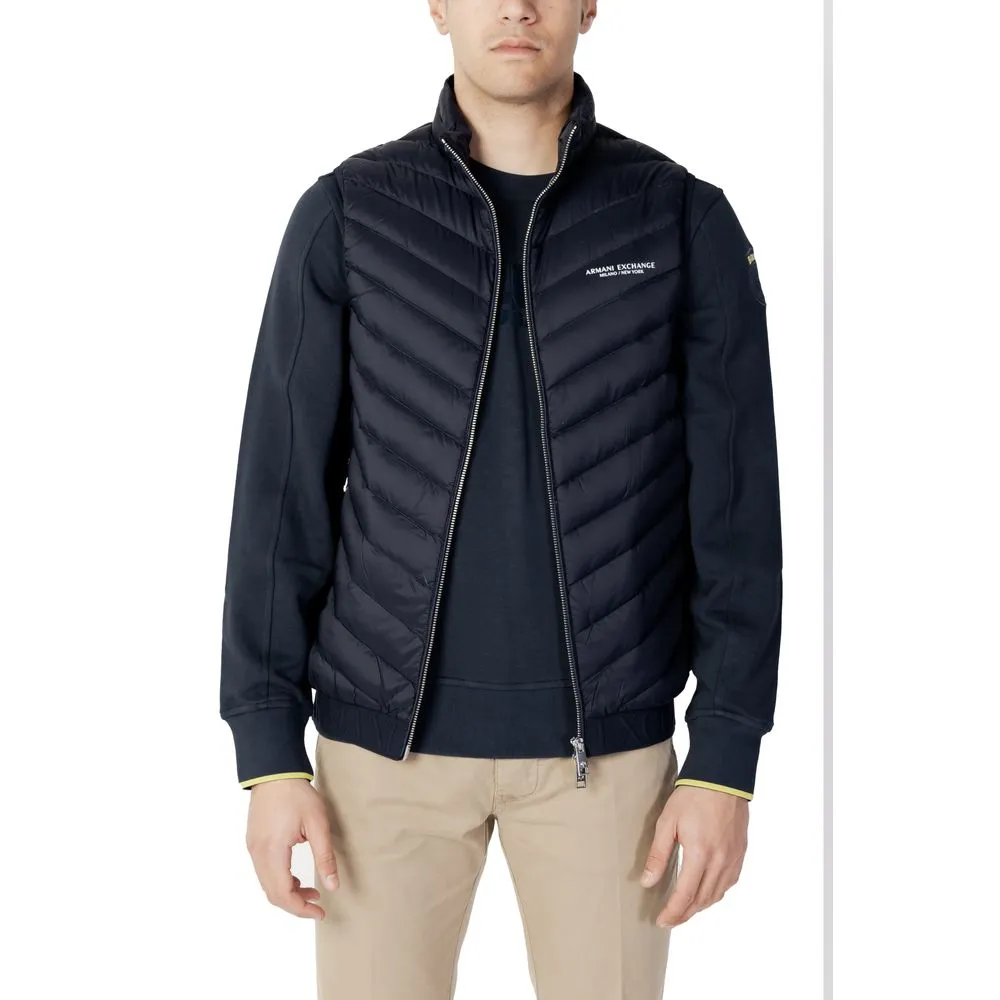 Armani Exchange Men's Blue Polyester Jacket