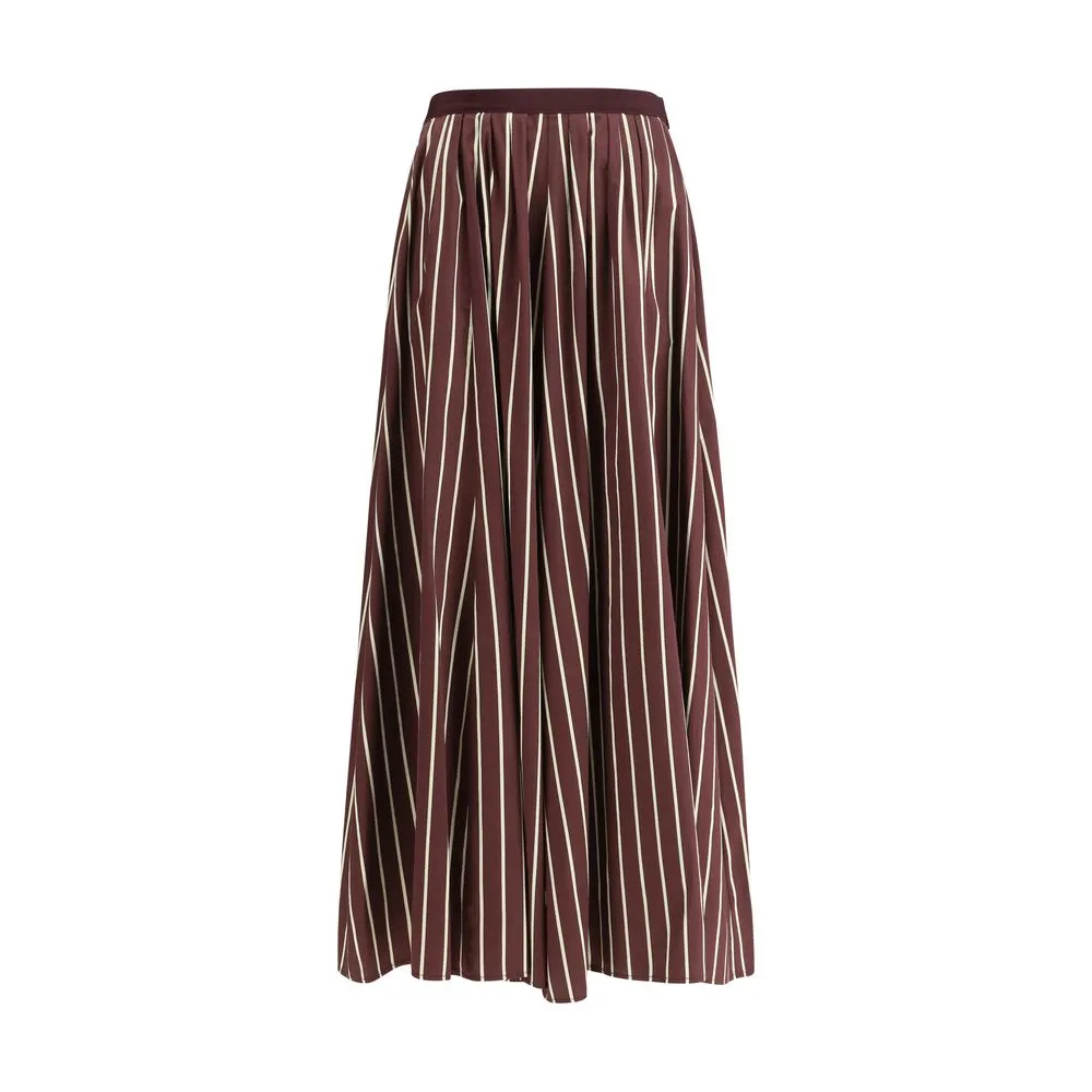 Forte_Forte Women's Striped satin Long Skirt