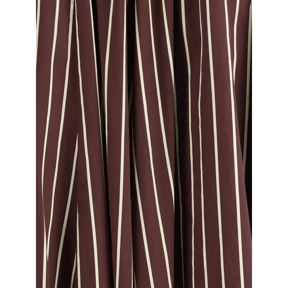 Forte_Forte Women's Striped satin Long Skirt