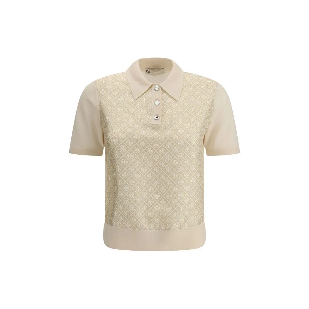 Tory Burch Women's Wool and silk Polo Shirt