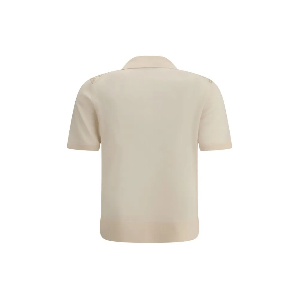 Tory Burch Women's Wool and silk Polo Shirt