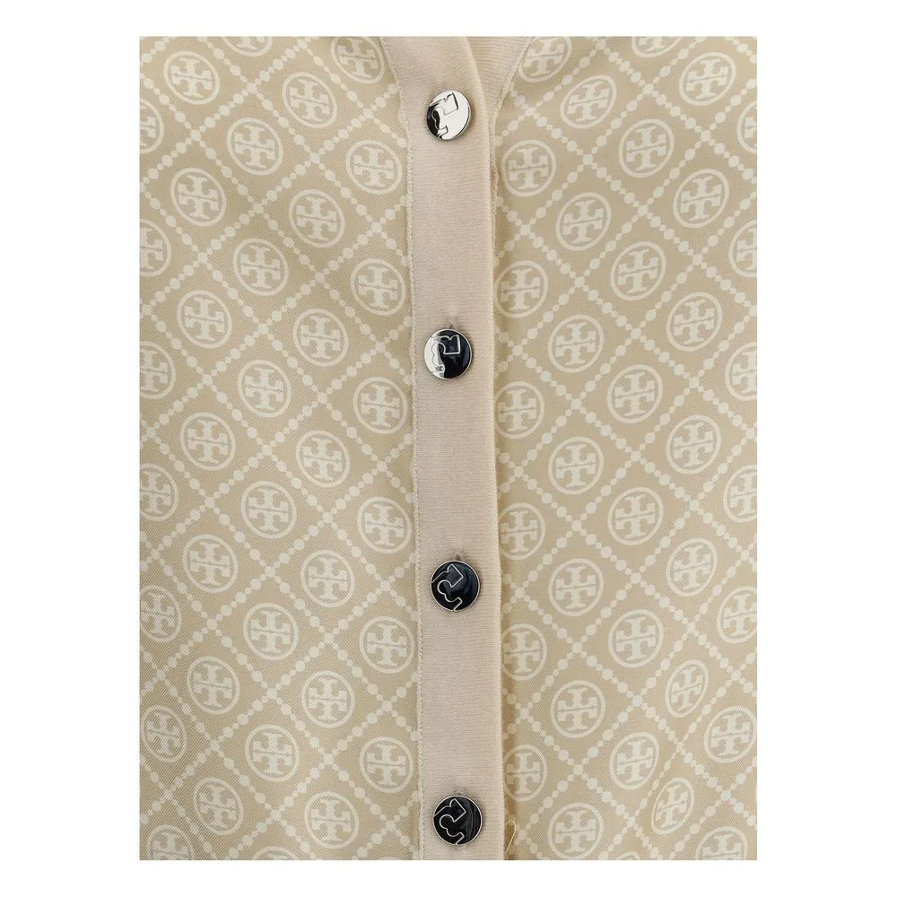 Tory Burch Women's Silk and wool Cardigan with logos