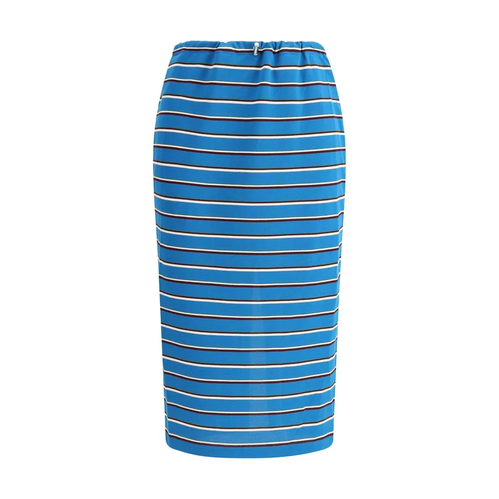 Prada Women's Striped midi Skirt