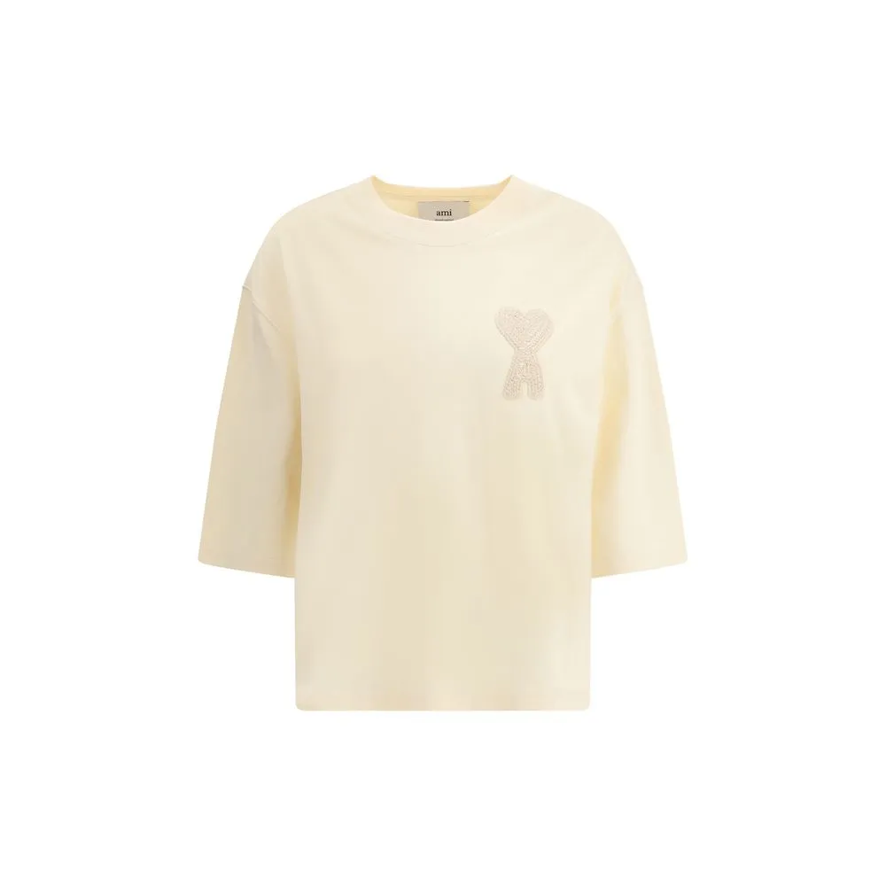 Ami Paris Women's Long Sleeve Top with embroidered logo