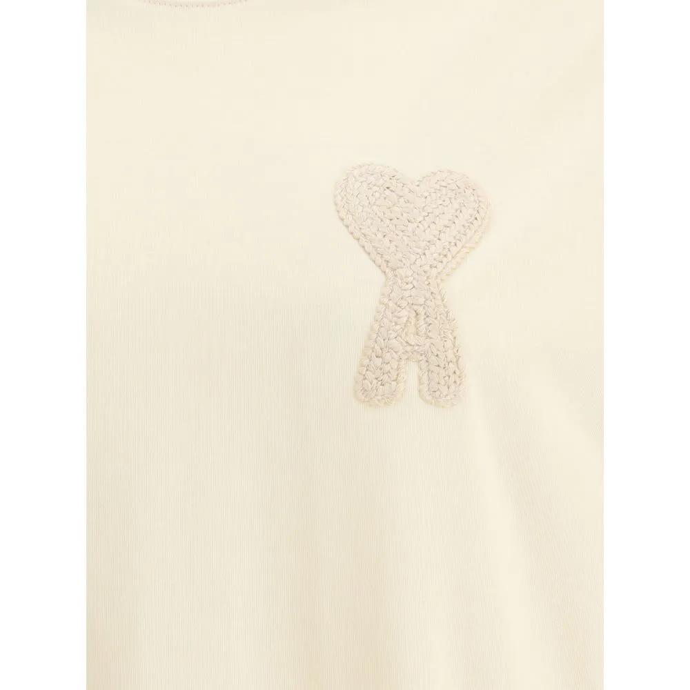Ami Paris Women's Long Sleeve Top with embroidered logo