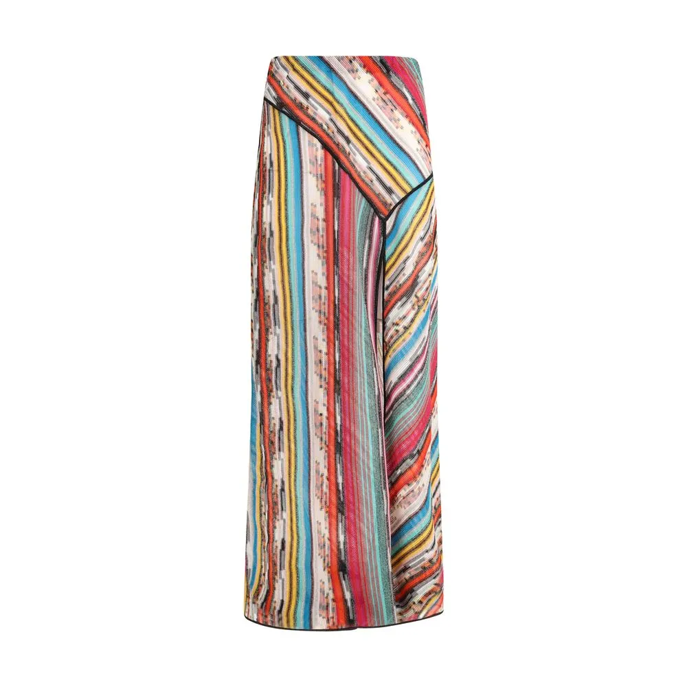 Missoni Women's Semi-sheer lamé long Skirt