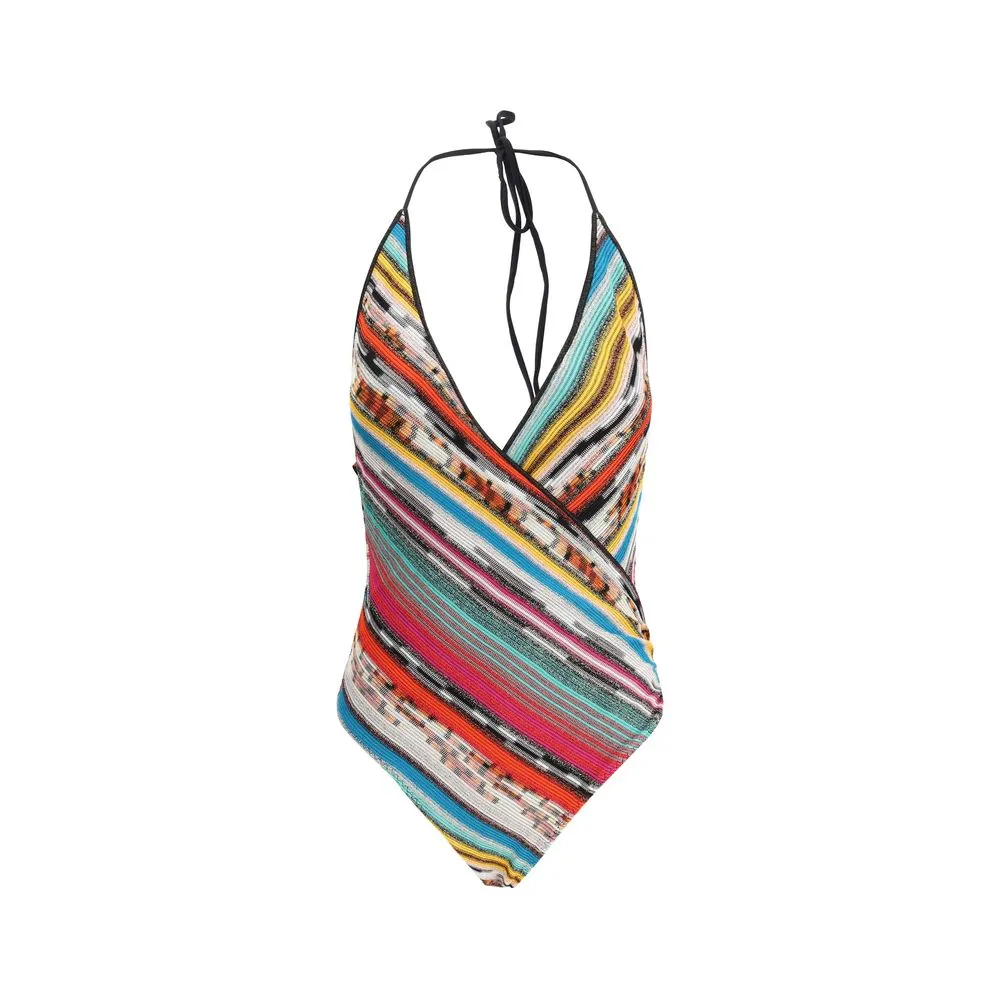 Missoni Women's One piece lamé Swimsuit V-neckline