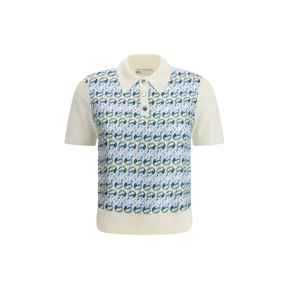 Tory Burch Women's Wool and silk Polo Shirt