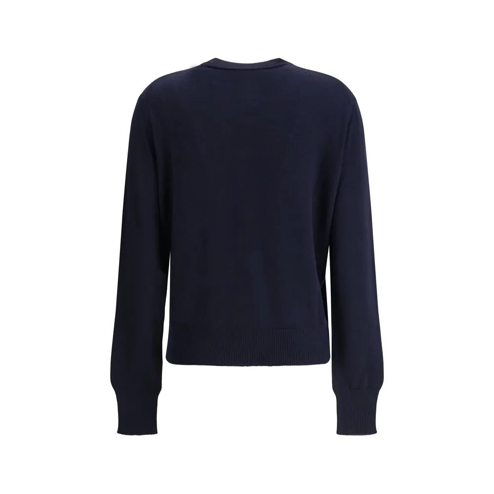 Ami Paris Women's Wool logo Cardigan