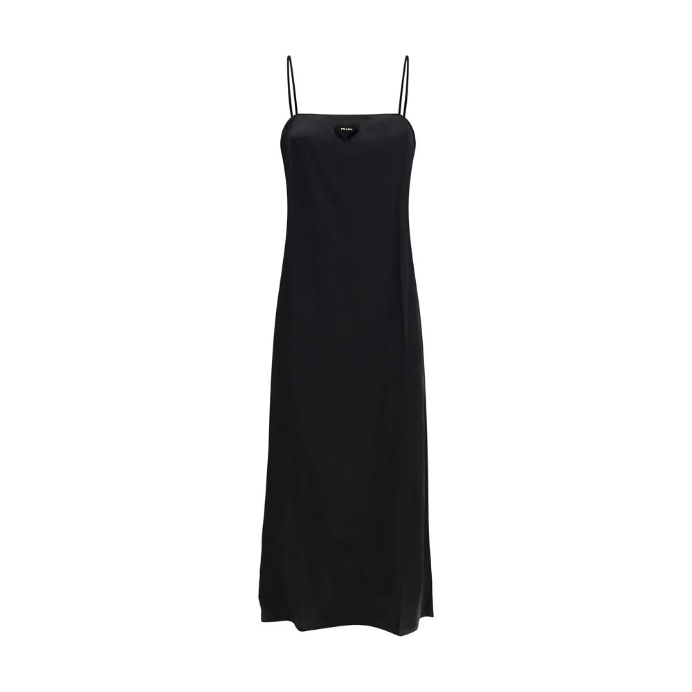 Prada Women's Long silk slip Dress