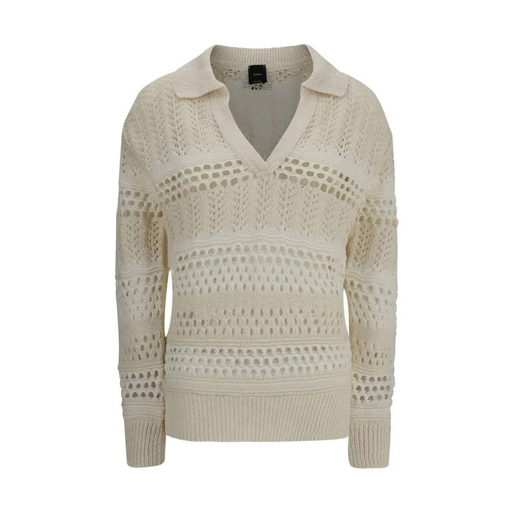PINKO Women's Perforated design Sweater