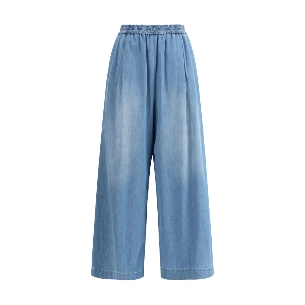 Fabiana Filippi Women's Denim wide leg Pants