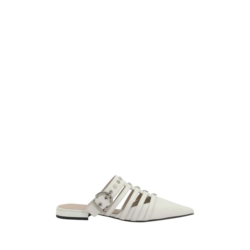 PINKO Women's Gianira 17 - Sabot Nappa Milk