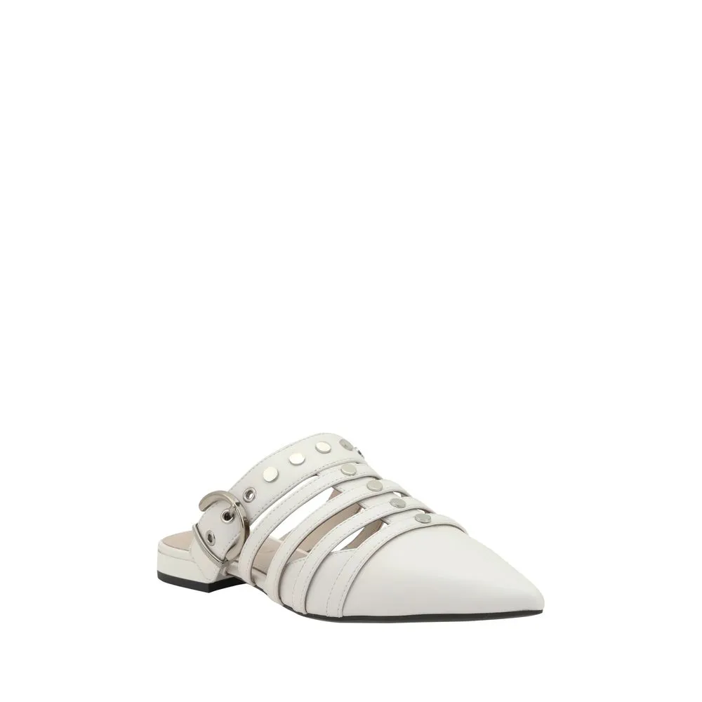 PINKO Women's Gianira 17 - Sabot Nappa Milk