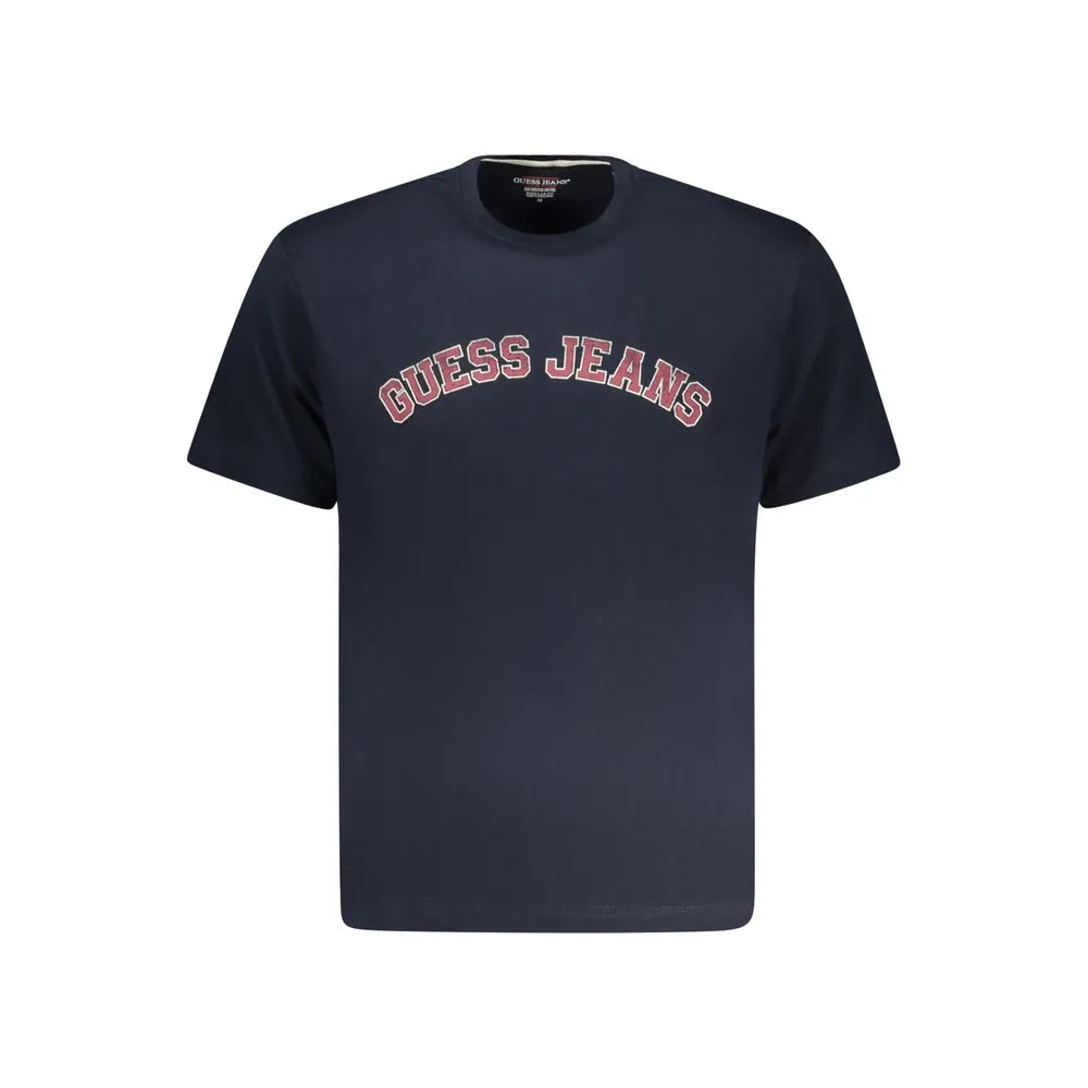Guess Jeans Blue Cotton Men T-Shirt