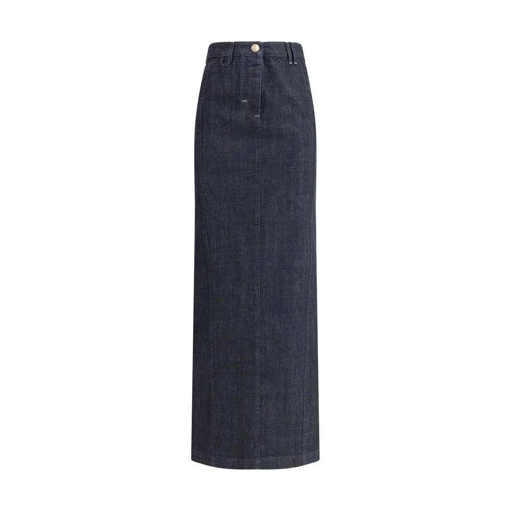 Jacquemus Women's Pencil denim Skirt La Jupe De-nÎmes