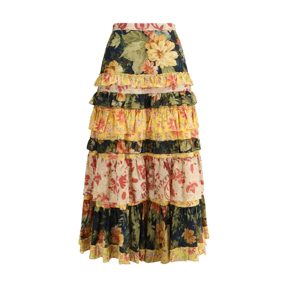 Valentino Women's Long flounce Skirt