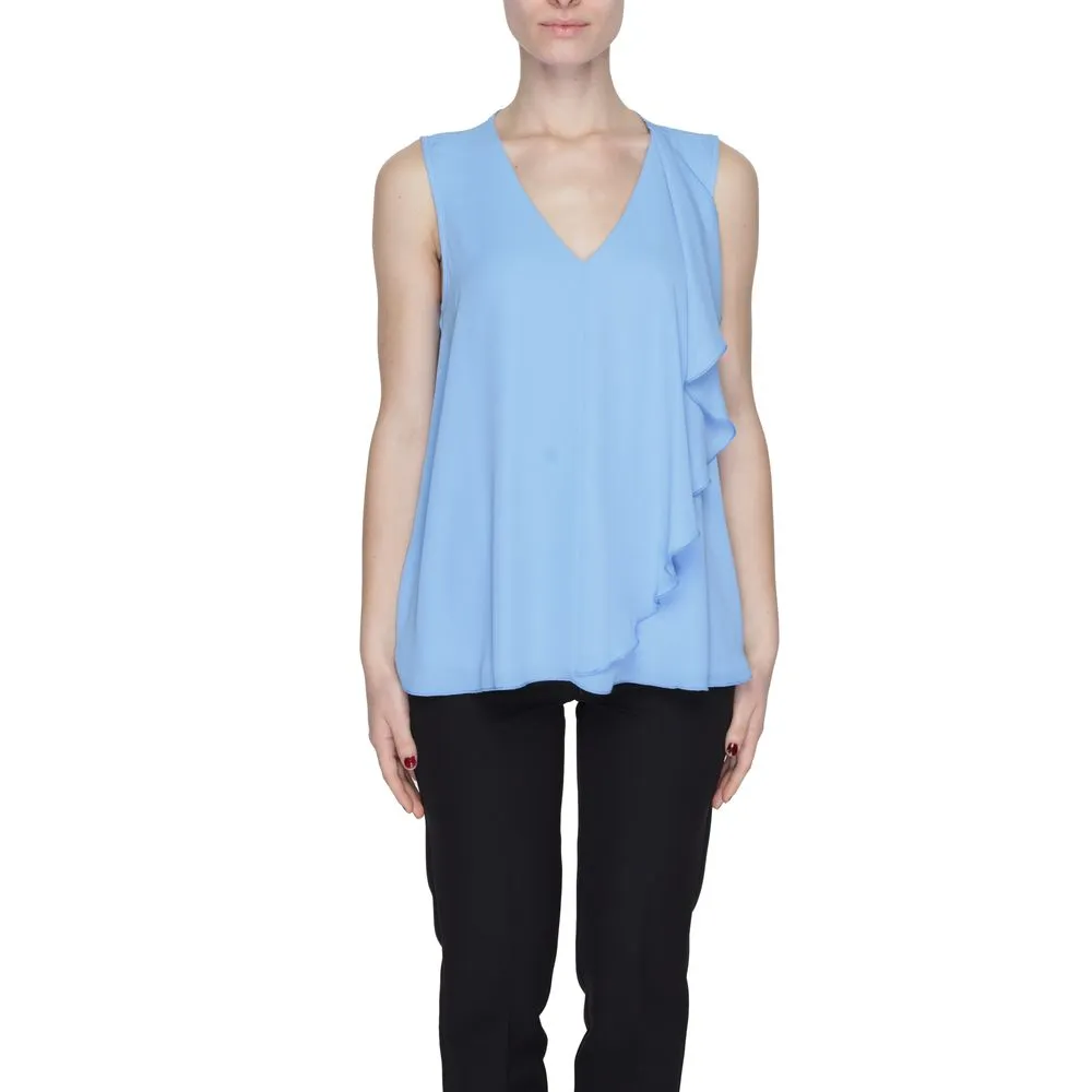 Sandro Ferrone Women's Blue Polyester Shirt